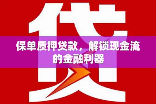 修文保单质押贷款，解锁现金流的金融利器