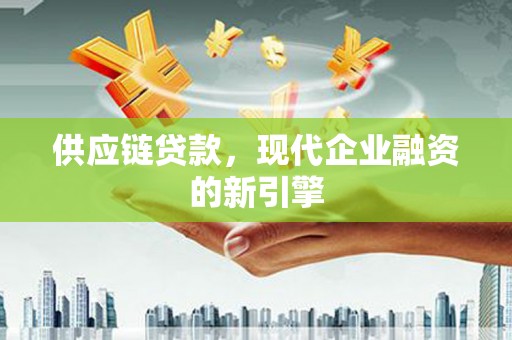 修文供应链贷款，现代企业融资的新引擎