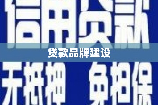修文贷款品牌建设