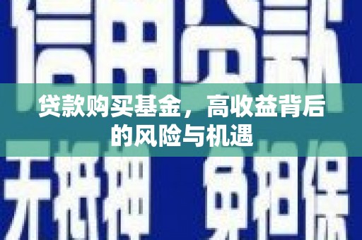 修文贷款购买基金，高收益背后的风险与机遇