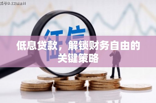 修文低息贷款，解锁财务自由的关键策略