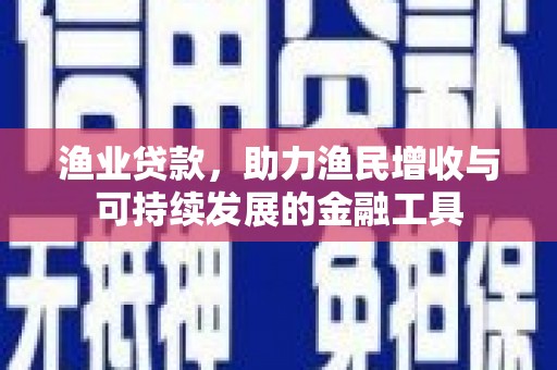 修文渔业贷款，助力渔民增收与可持续发展的金融工具