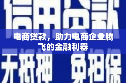 修文电商贷款，助力电商企业腾飞的金融利器