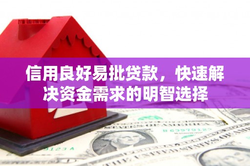 修文信用良好易批贷款，快速解决资金需求的明智选择