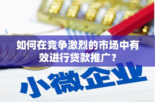 修文如何在竞争激烈的市场中有效进行贷款推广？