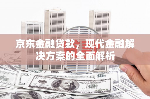 修文京东金融贷款，现代金融解决方案的全面解析