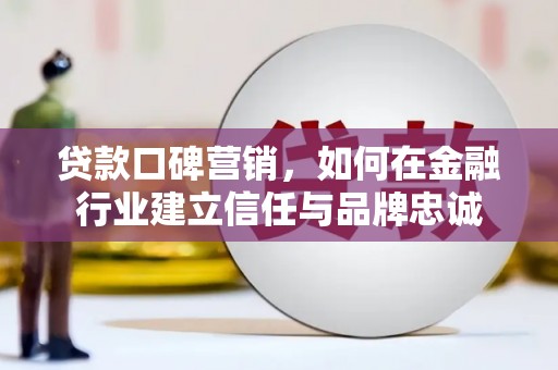 修文贷款口碑营销，如何在金融行业建立信任与品牌忠诚