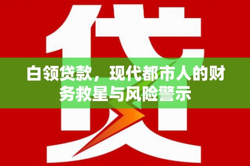 修文白领贷款，现代都市人的财务救星与风险警示