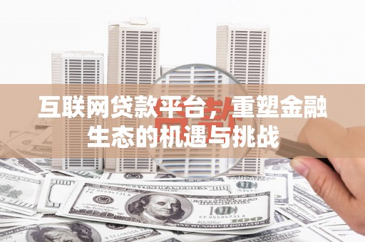 修文互联网贷款平台，重塑金融生态的机遇与挑战