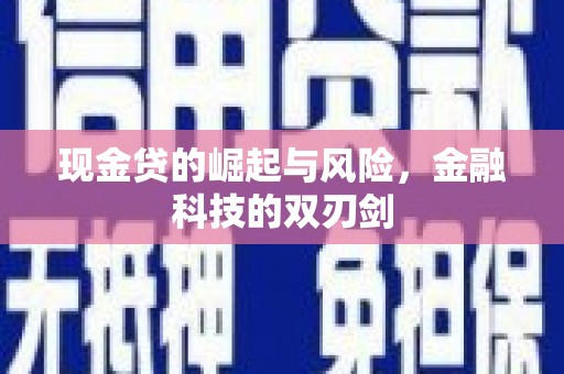 修文现金贷的崛起与风险，金融科技的双刃剑
