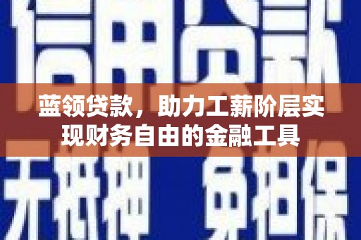 修文蓝领贷款，助力工薪阶层实现财务自由的金融工具