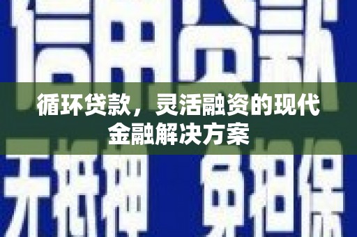 修文循环贷款，灵活融资的现代金融解决方案