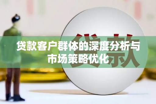 修文贷款客户群体的深度分析与市场策略优化