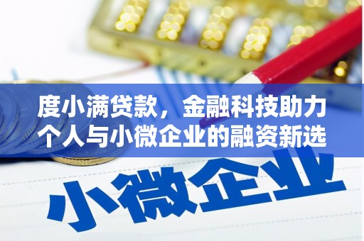 修文度小满贷款，金融科技助力个人与小微企业的融资新选择