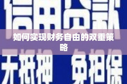 修文如何实现财务自由的双重策略