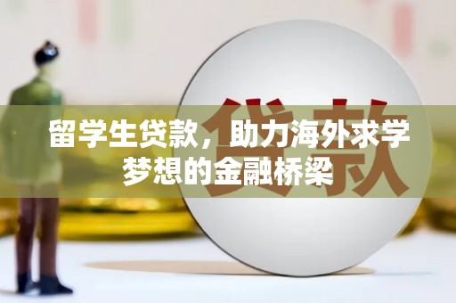 修文留学生贷款，助力海外求学梦想的金融桥梁