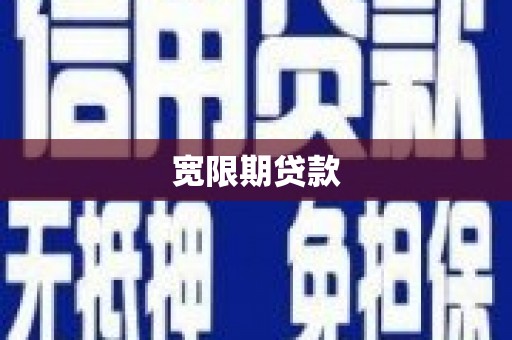 修文宽限期贷款