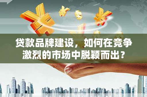 修文贷款品牌建设，如何在竞争激烈的市场中脱颖而出？