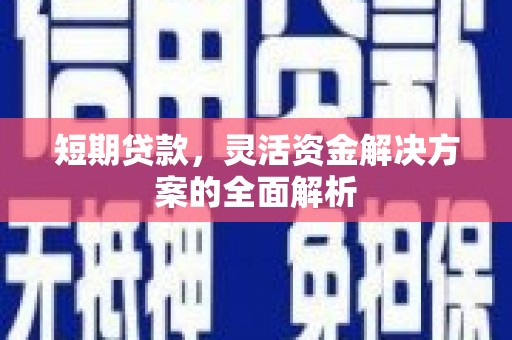 修文短期贷款，灵活资金解决方案的全面解析