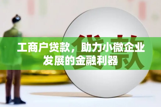 修文工商户贷款，助力小微企业发展的金融利器