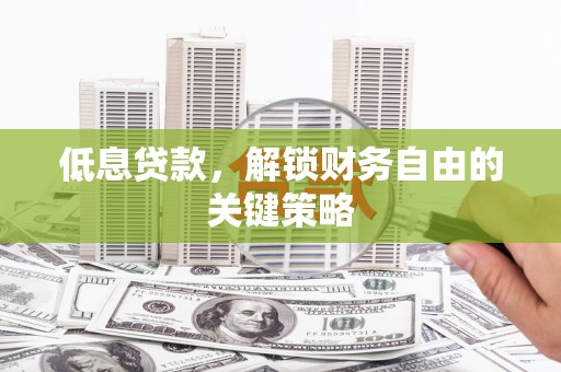 修文低息贷款，解锁财务自由的关键策略
