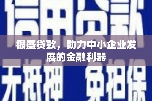 修文银盛贷款，助力中小企业发展的金融利器