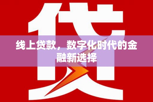 修文线上贷款，数字化时代的金融新选择