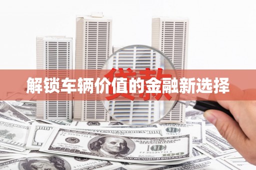 修文解锁车辆价值的金融新选择