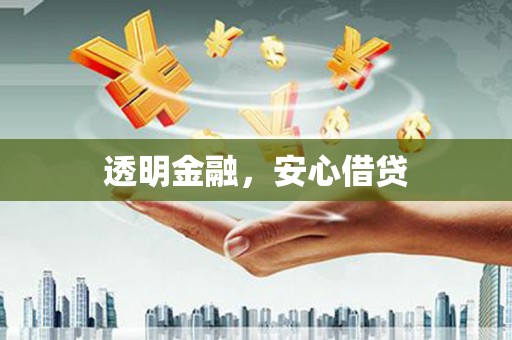 修文透明金融，安心借贷