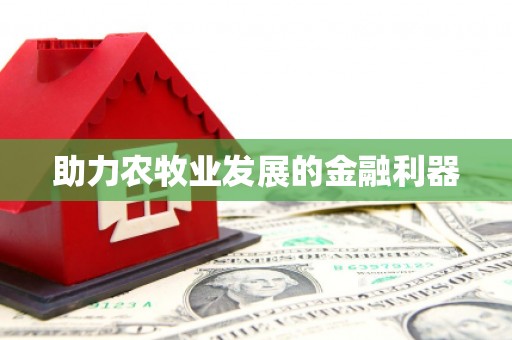 修文助力农牧业发展的金融利器