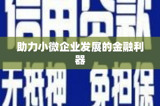 修文助力小微企业发展的金融利器