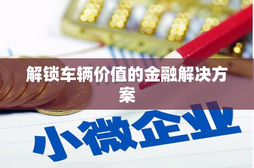 修文解锁车辆价值的金融解决方案