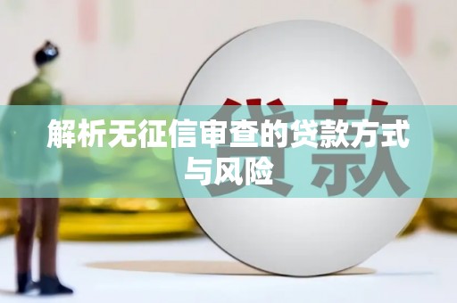 修文解析无征信审查的贷款方式与风险