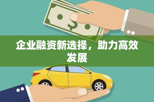 修文企业融资新选择，助力高效发展